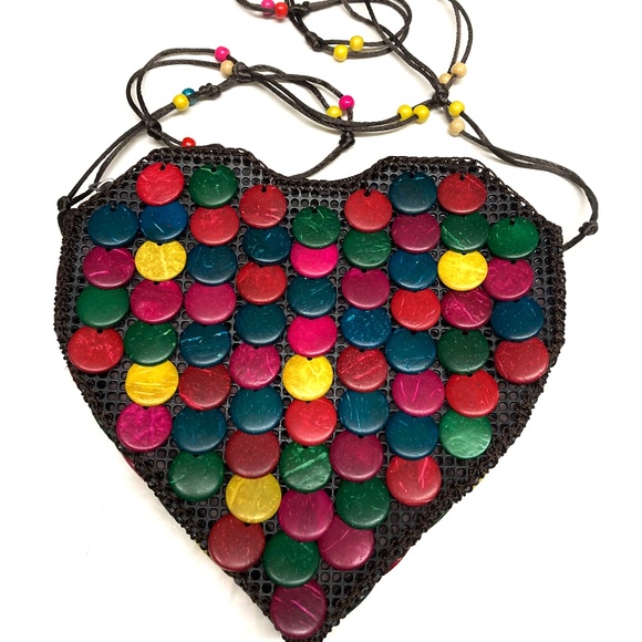 EUC Boho Heart Shaped Crossbody - Picture 10 of 16